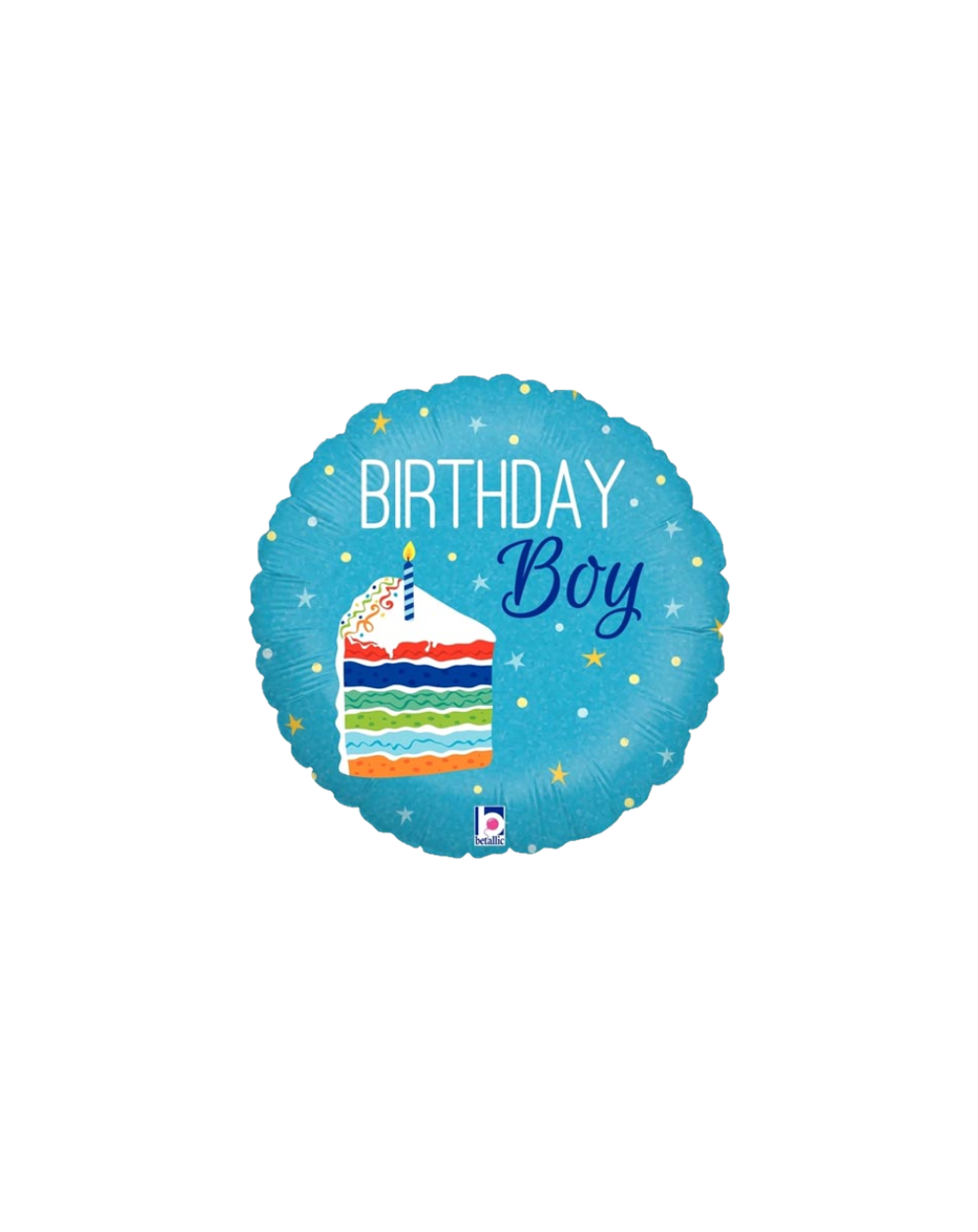 Geschenkballon Happy Birthday Cake Boy 45cm
