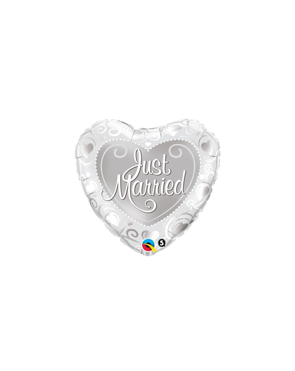 Geschenkballon Just Married 45cm