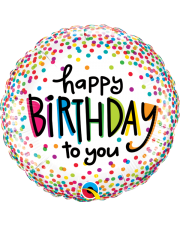 Geschenkballon Sprinkled Dots 45cm