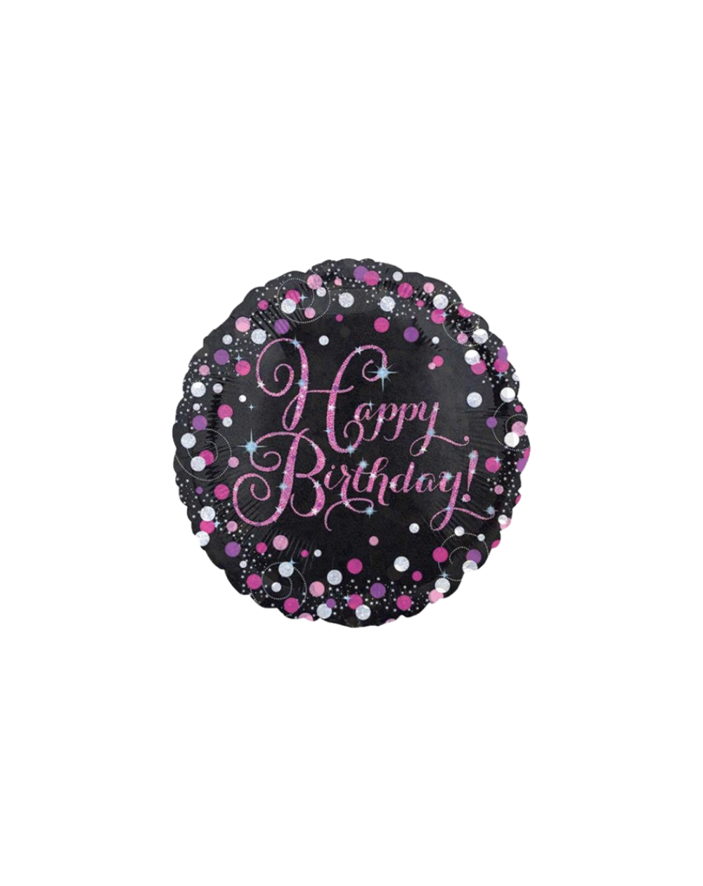 Geschenkballon Black & Pink 45cm