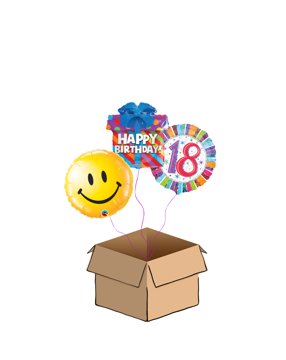 Ballon-Bouquet 18. Geburtstagsgeschenk