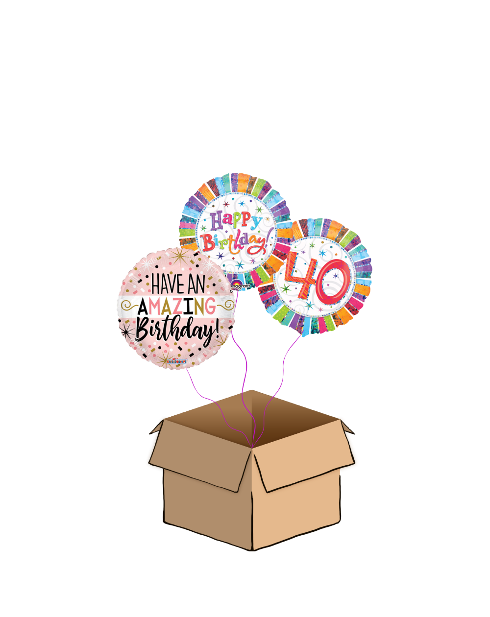 Ballon-Bouquet 40. Geburtstag