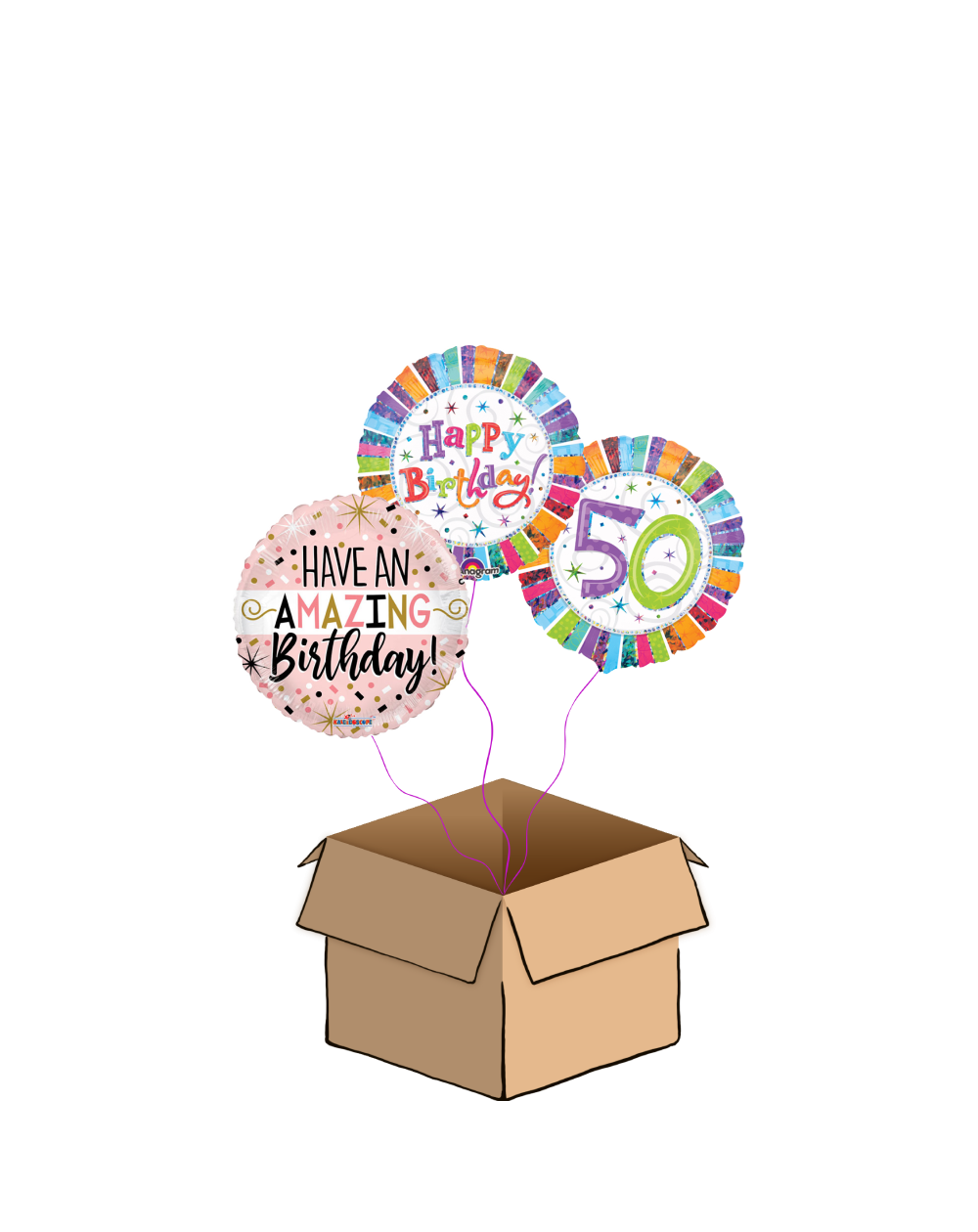 Ballon-Bouquet 50. Geburtstag