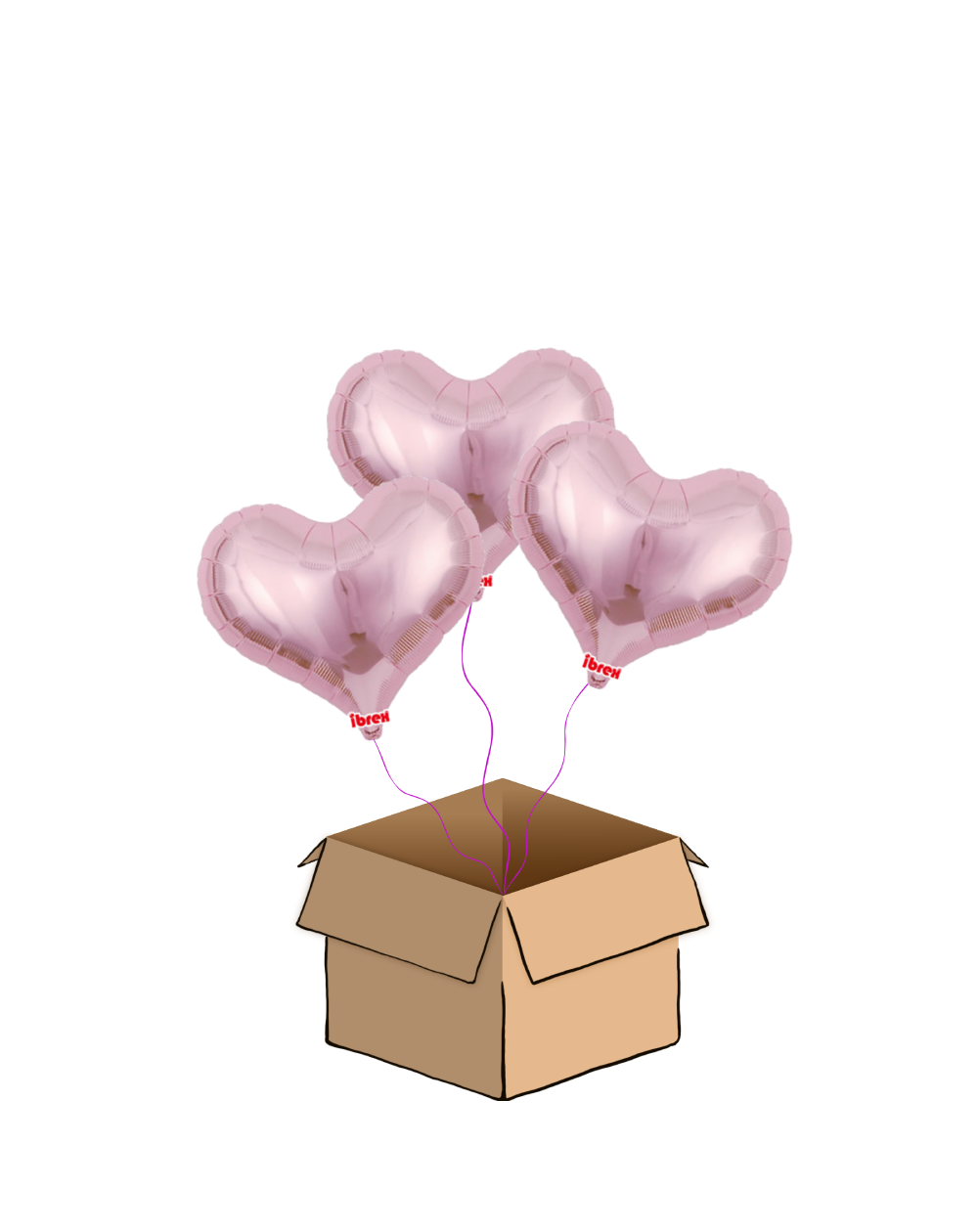 Ballon-Bouquet Jelly-Hearts Babyosa
