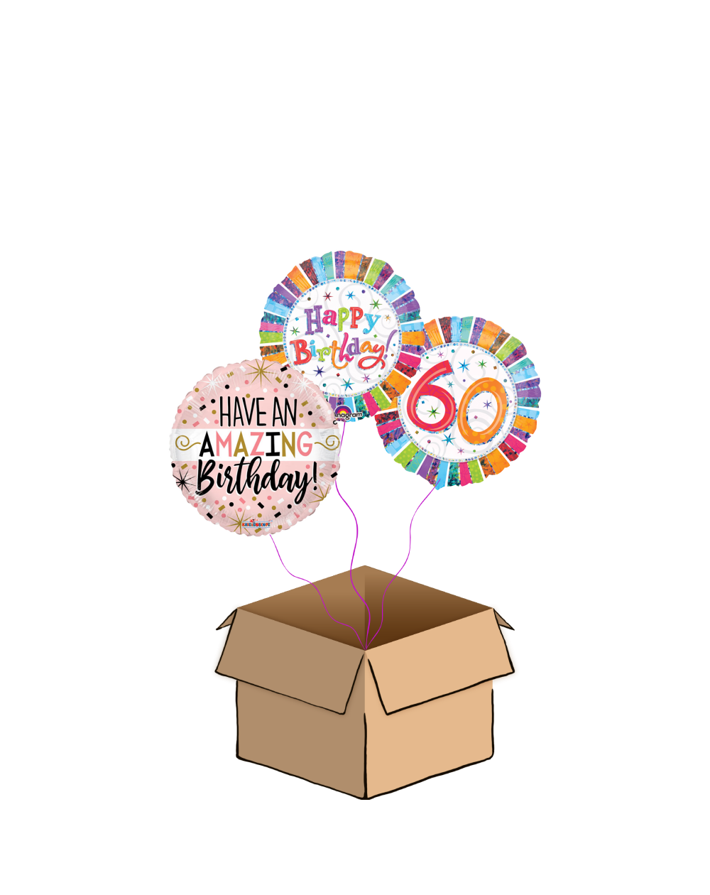 Ballon-Bouquet 60. Geburtstag