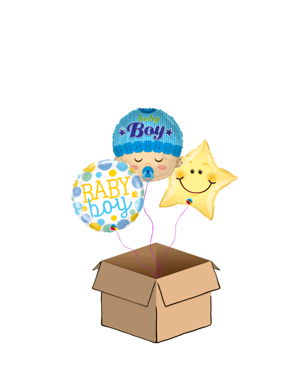 Ballon-Bouquet Welcome Baby Boy