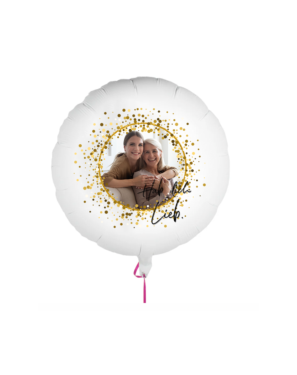 Fotoballon Hab dich Lieb 60cm