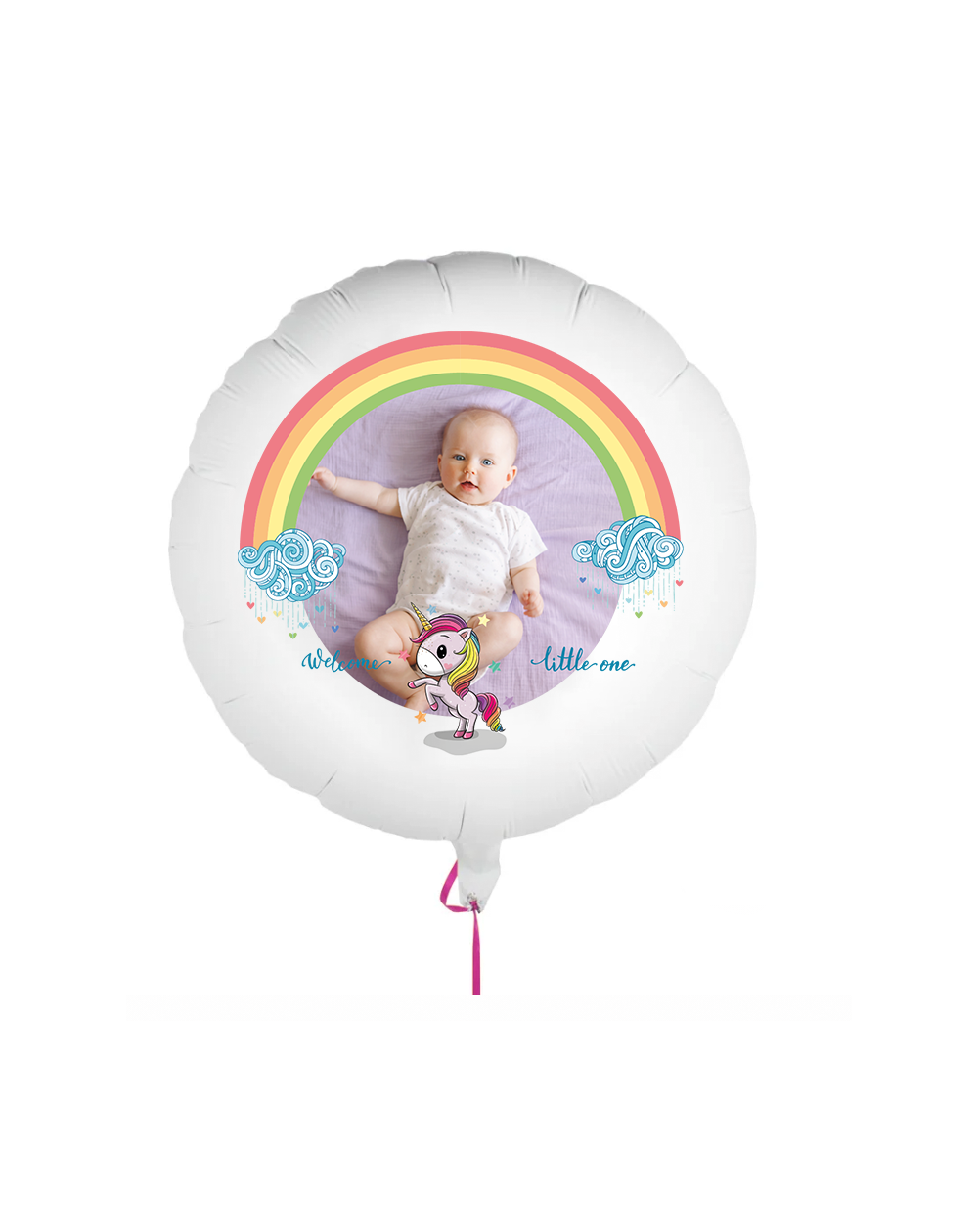 Fotoballon Rainbow Einhorn 60cm