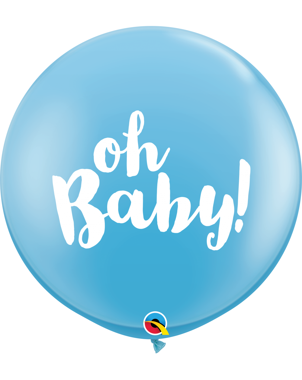 Riesenballon Oh Baby blau 75cm