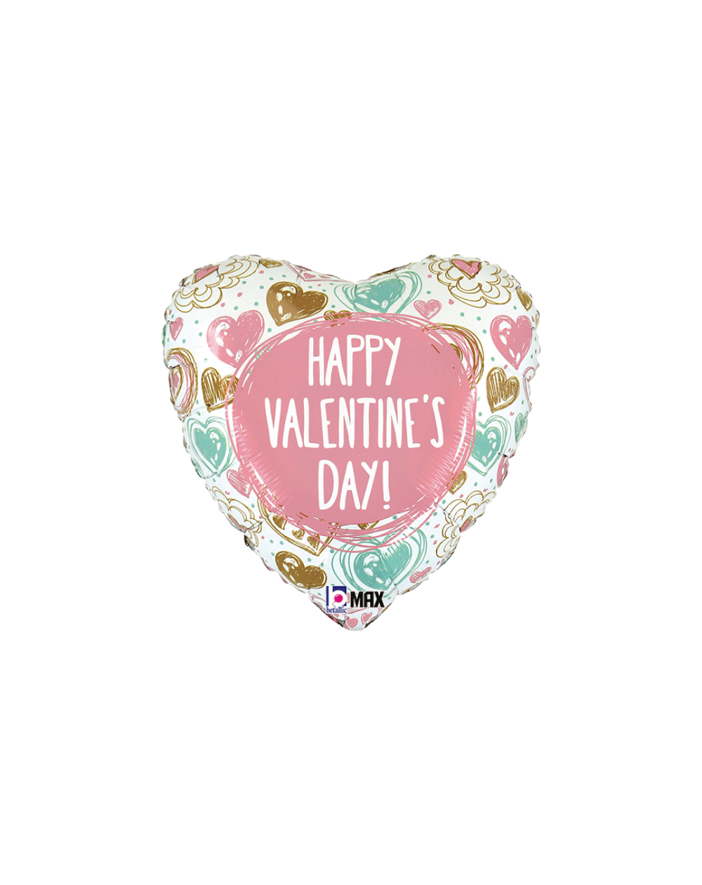 Geschenkballon Happy V-Day 45cm