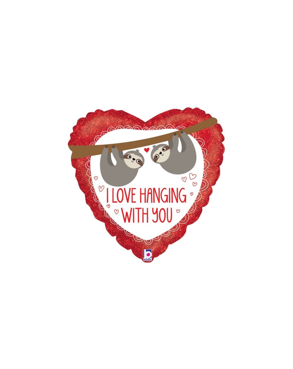 Geschenkballon Love hanging with you 45cm