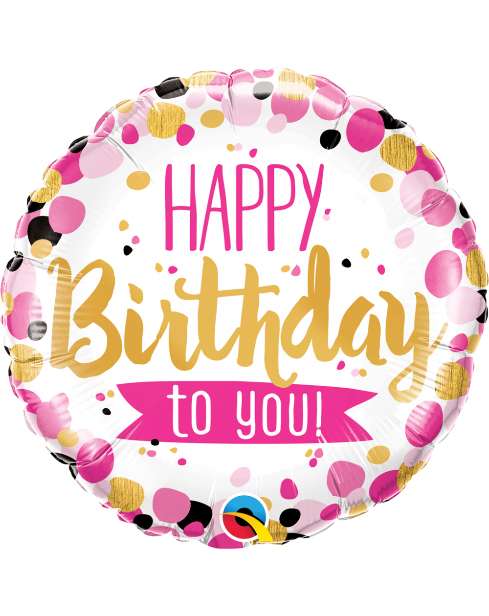 Geschenkballon Happy Birthday Pink 45cm