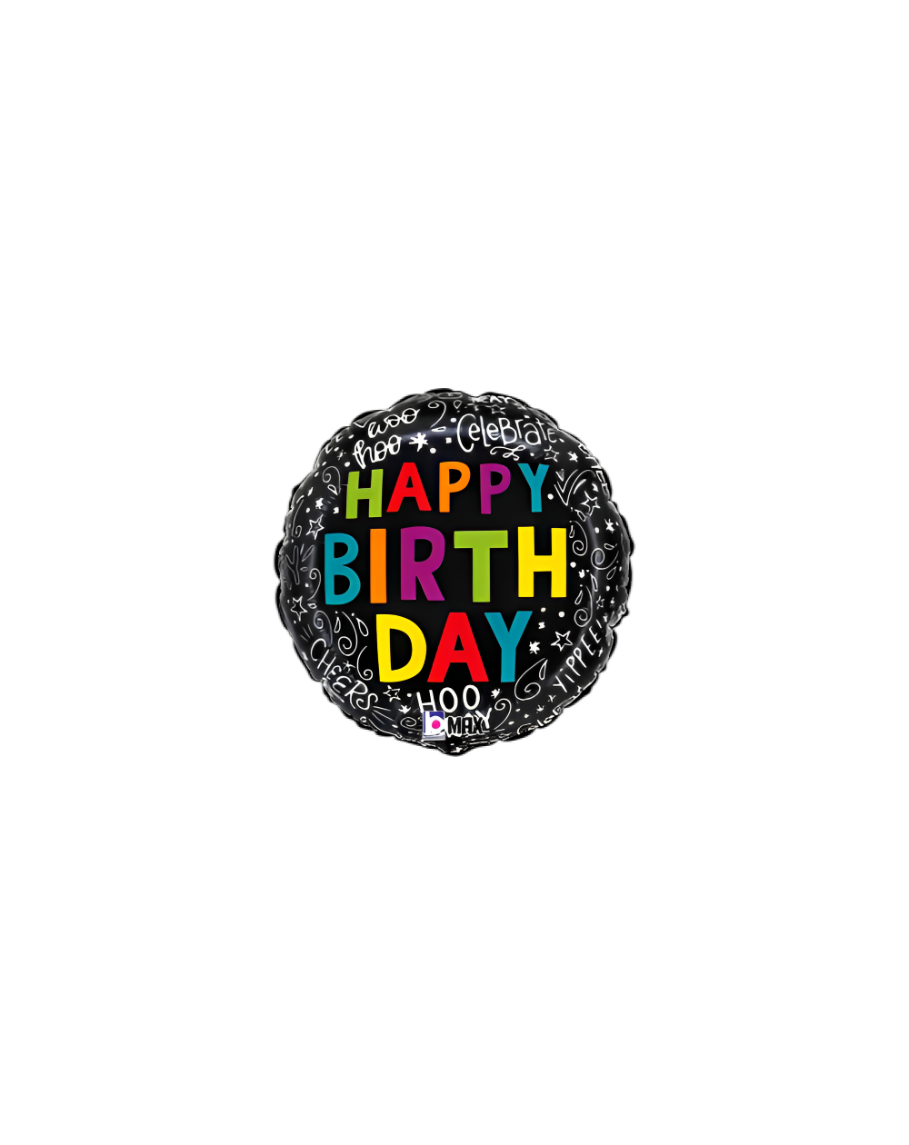 Geschenkballon Happy Birthday Hooray 45cm