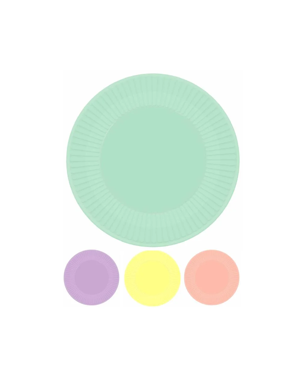 Partyteller Pastel assortiert