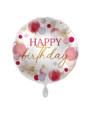 Geschenkballon sweet pink Birthday 45cm