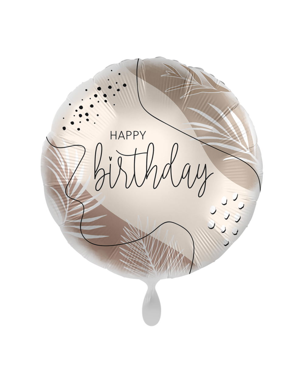 Geschenkballon natural color Birthday 45cm
