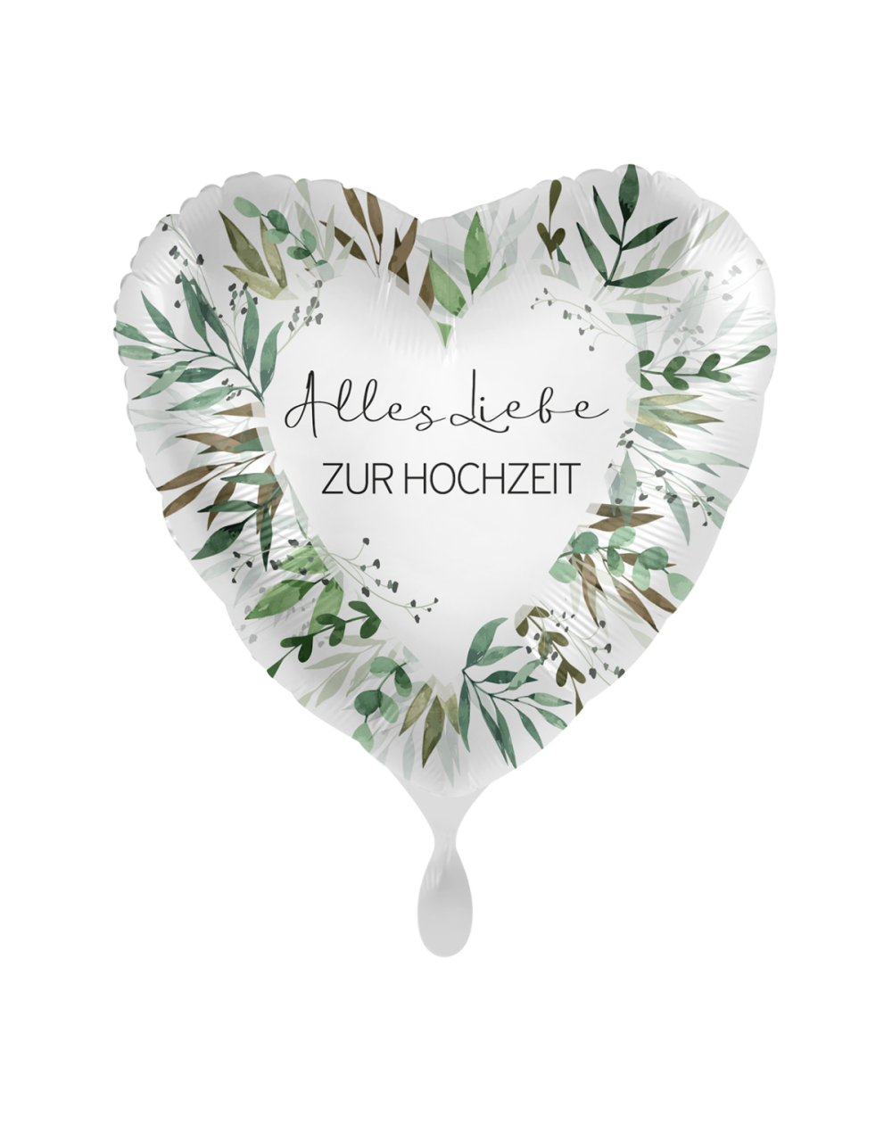Geschenksballon Natural Greenery 45cm