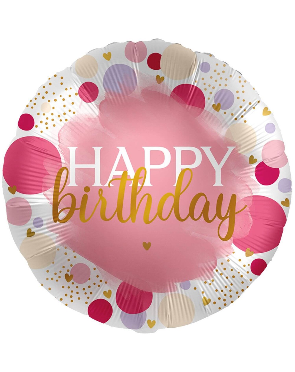 Geschenkballon Happy Lucky Birthday Pink 45cm