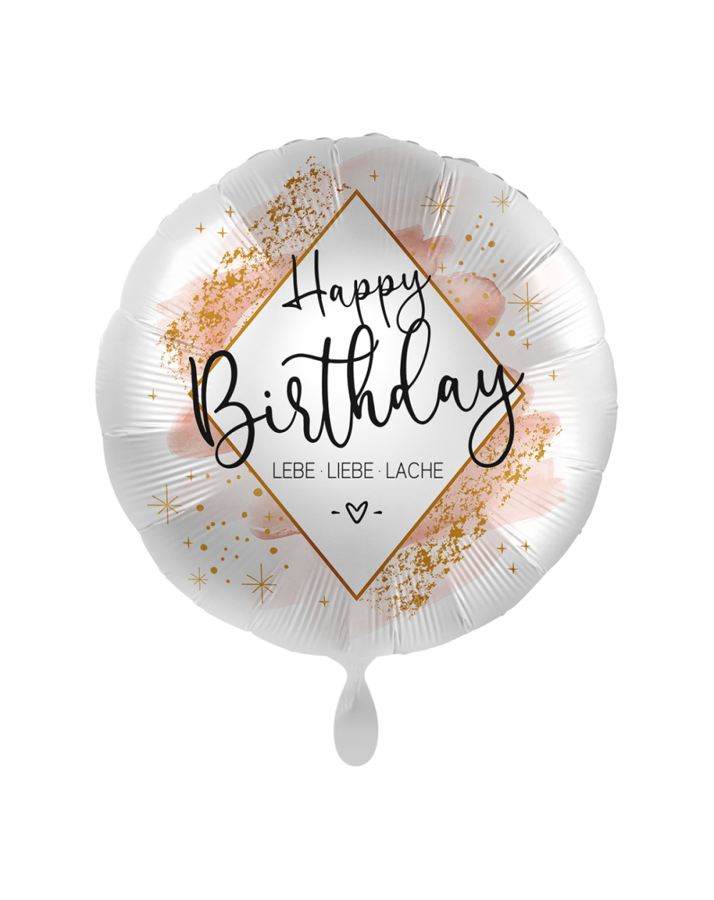 Geschenkballon Happy Birthday Lebe Liebe Lache 45cm