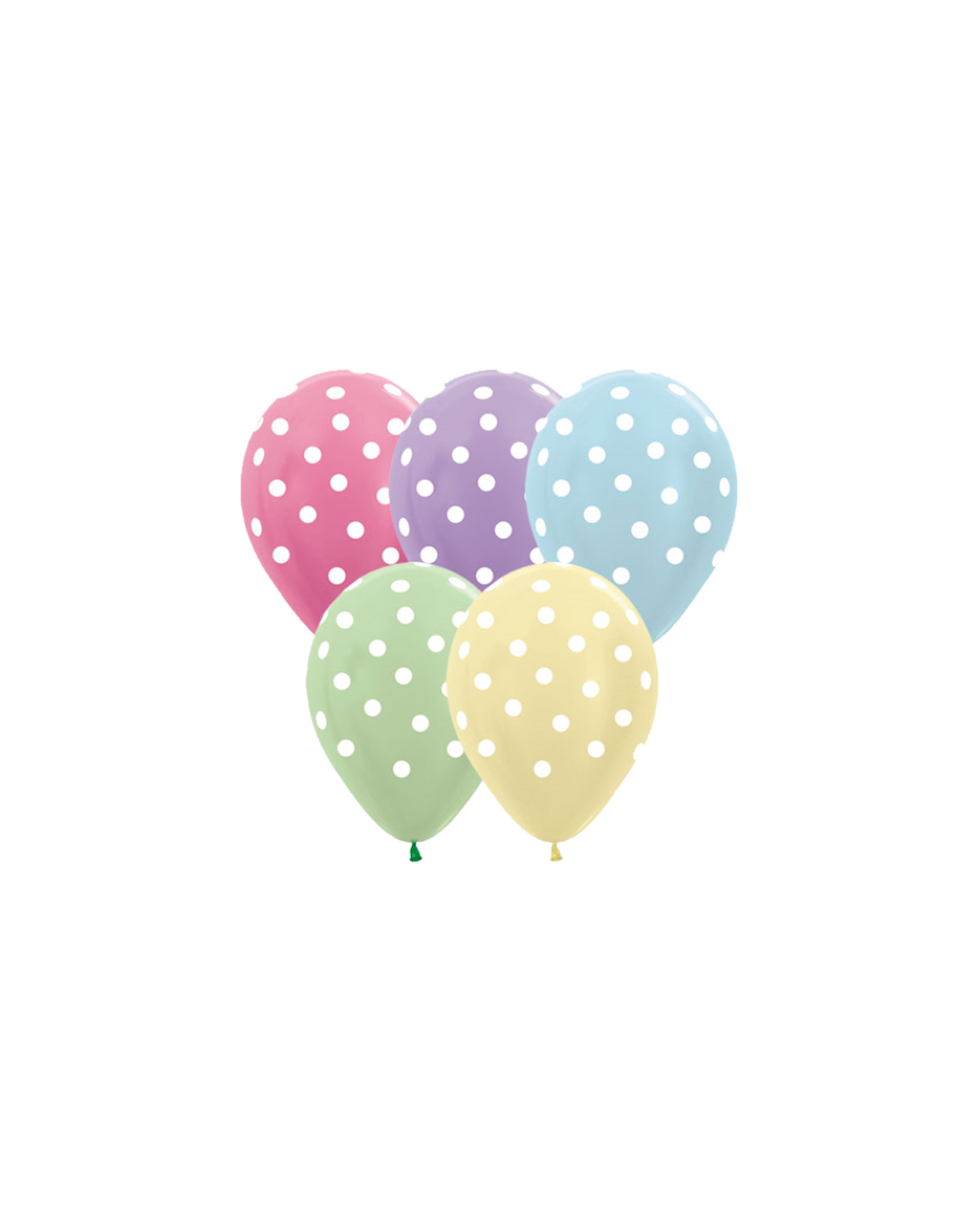 Ballon Metallic Polka Dots mix 33cm