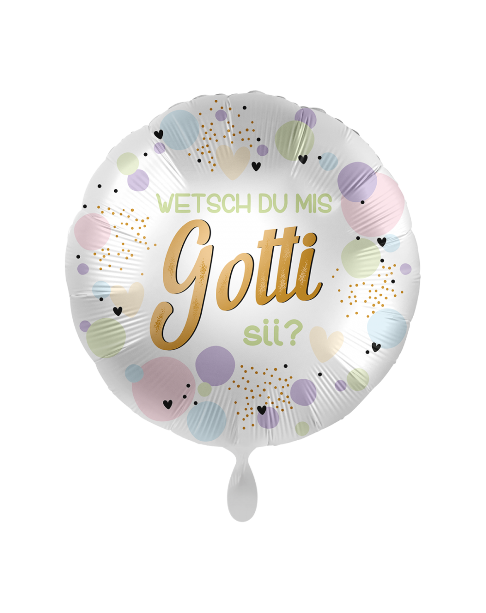 Geschenkballon Wetsch Du Mis Gotti sii? 45cm