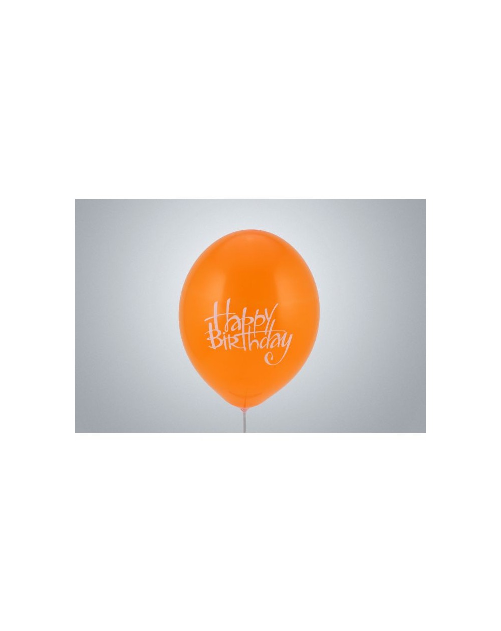 Ballone Happy Birthday 33cm orange nicht gefüllt