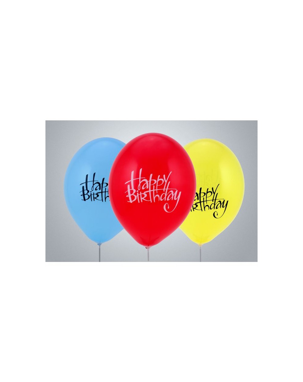 Ballone Happy Birthday 33cm assortiert nicht gefüllt