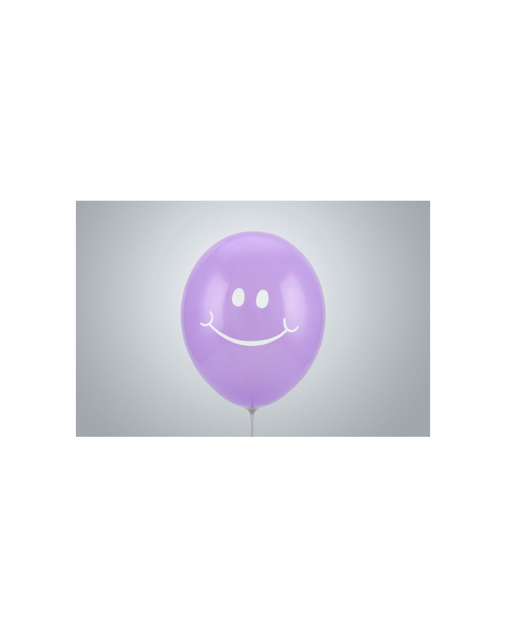 Ballone Smiley Face 33cm violett nicht gefüllt