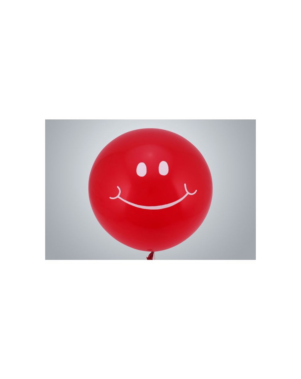 Riesenballon Smiley Face 75 cm rot