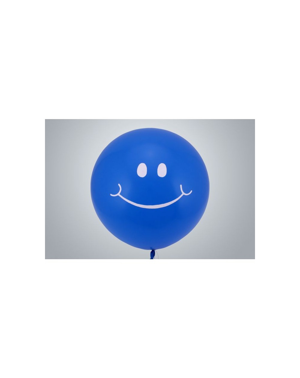 Riesenballon Smiley Face 75 cm blau