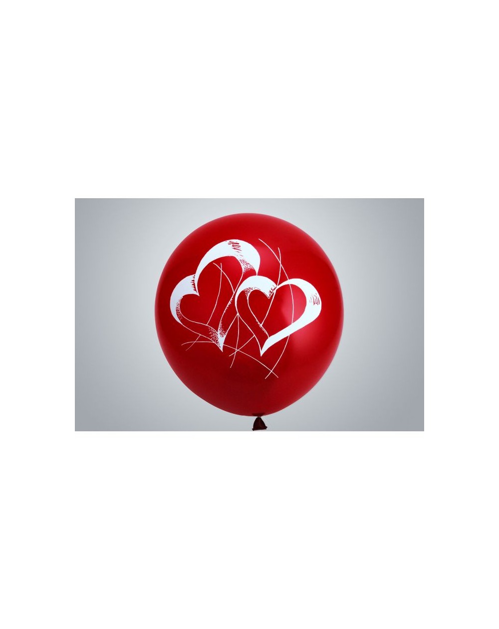 Riesenballon Doppelherz 55 cm rot