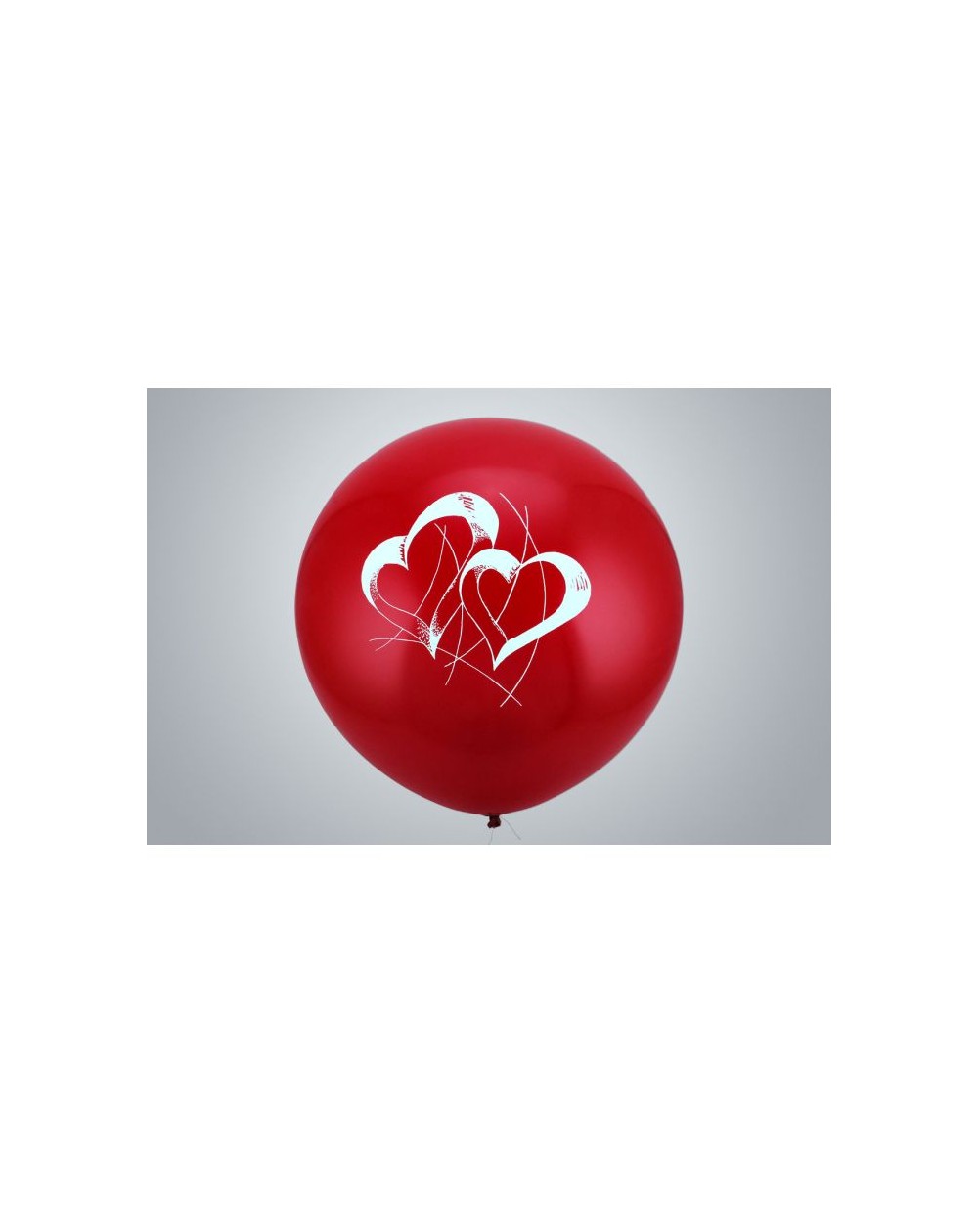 Riesenballon Doppelherz 75 cm rot