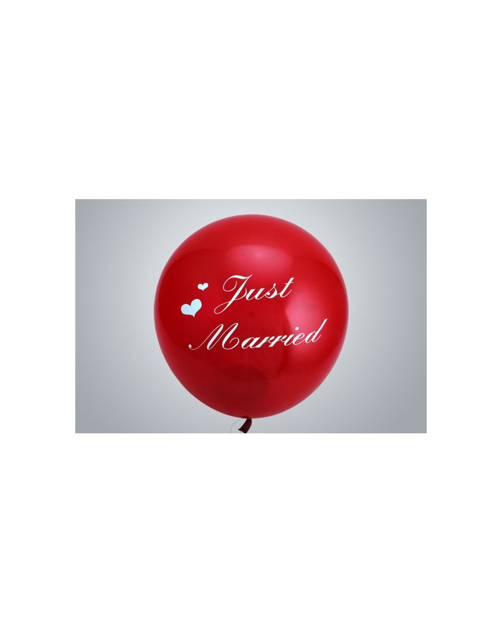 Riesenballon Just Married 55 cm rot