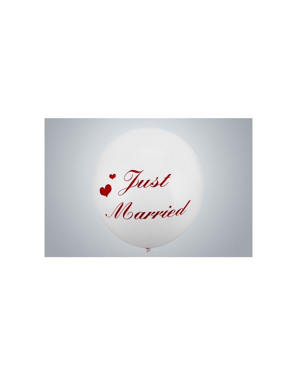 Riesenballon Just Married 55 cm weiss