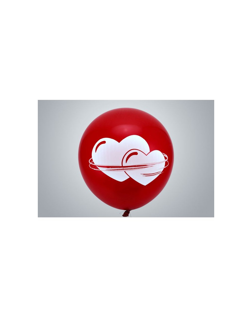 Riesenballon Herzschweif 55 cm rot