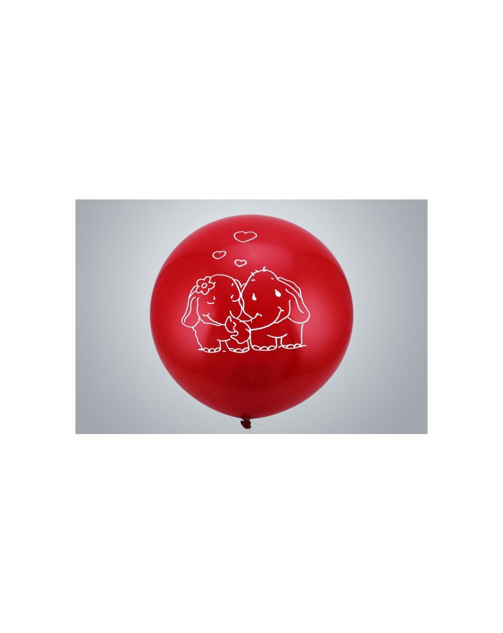 Riesenballon Elefantenpaar 75 cm rot