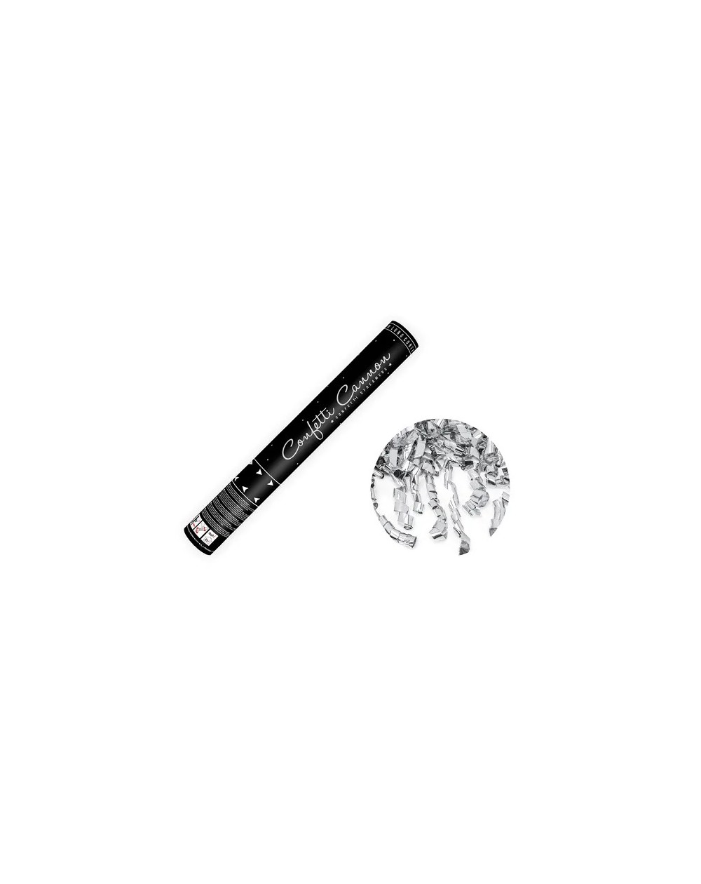 Konfettikanone silber