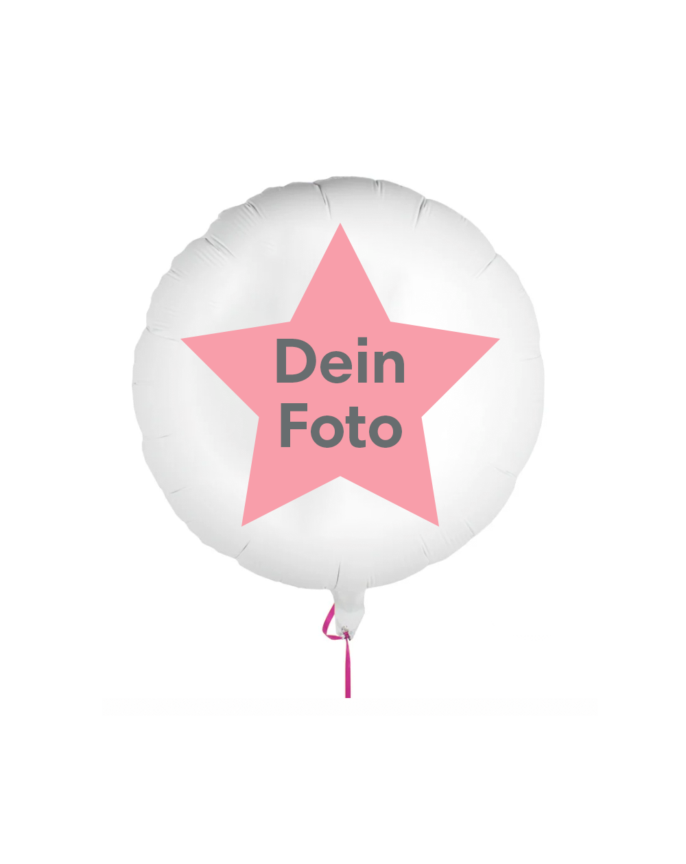 Fotoballon Neutral Stern 60cm