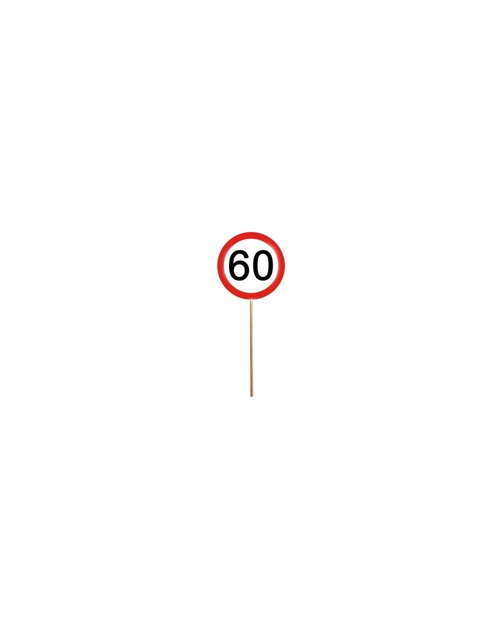 Verbotsschild ,,60,, Stecker