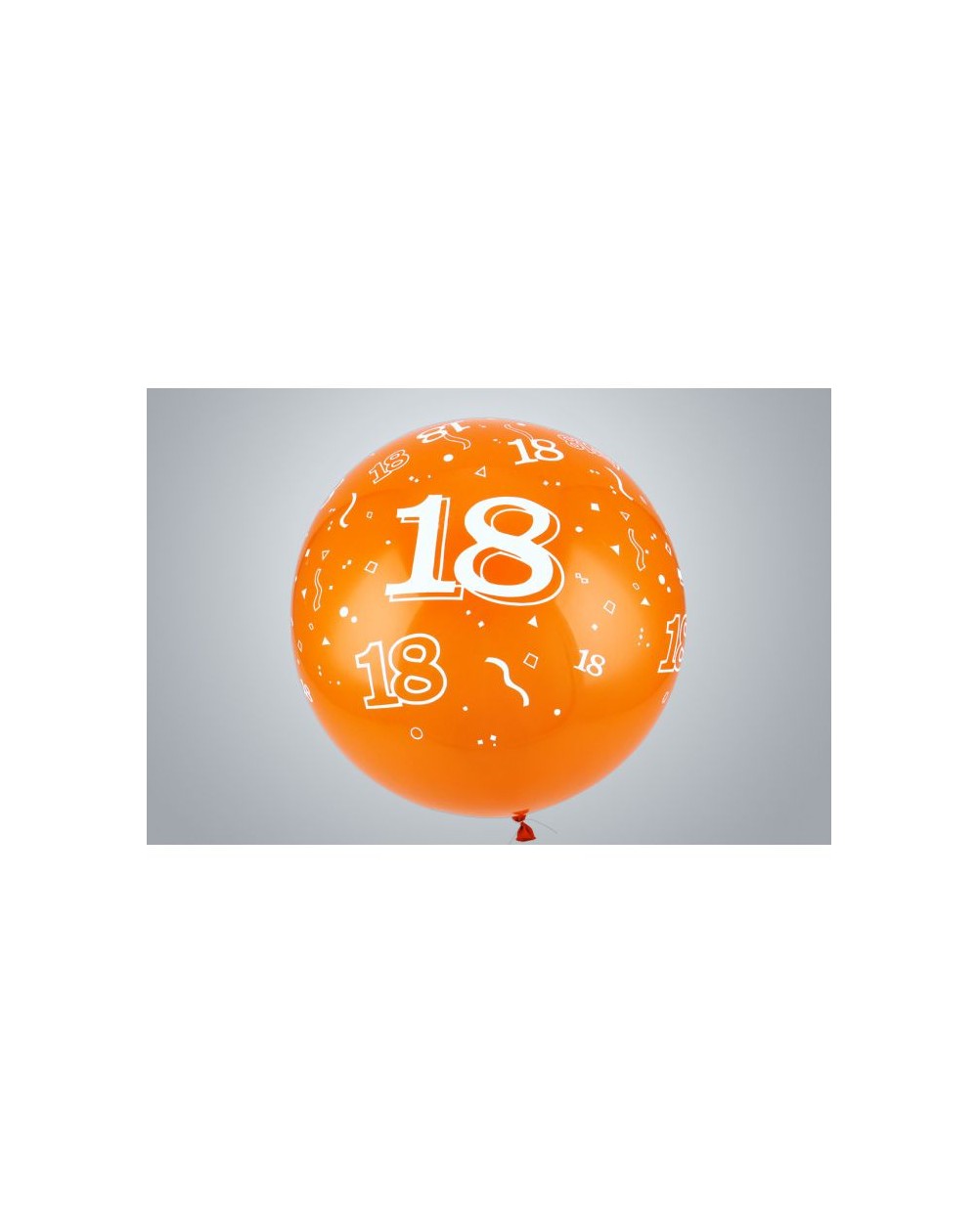 Jahreszahl "18" Riesenballon 75 cm Premium orange