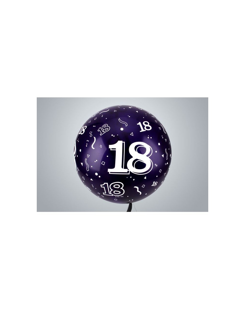 Jahreszahl "18" Riesenballon 75 cm Premium violett