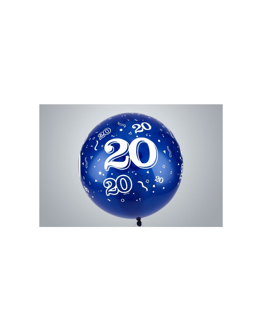 Jahreszahl "20" Riesenballon 75 cm Premium blau