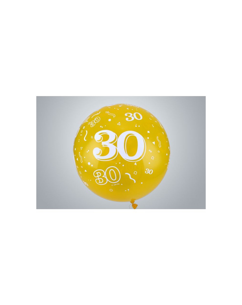 Jahreszahl "30" Riesenballon 75 cm Premium gelb