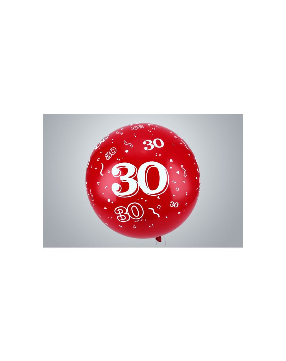 Jahreszahl "30" Riesenballon 75 cm Premium rot