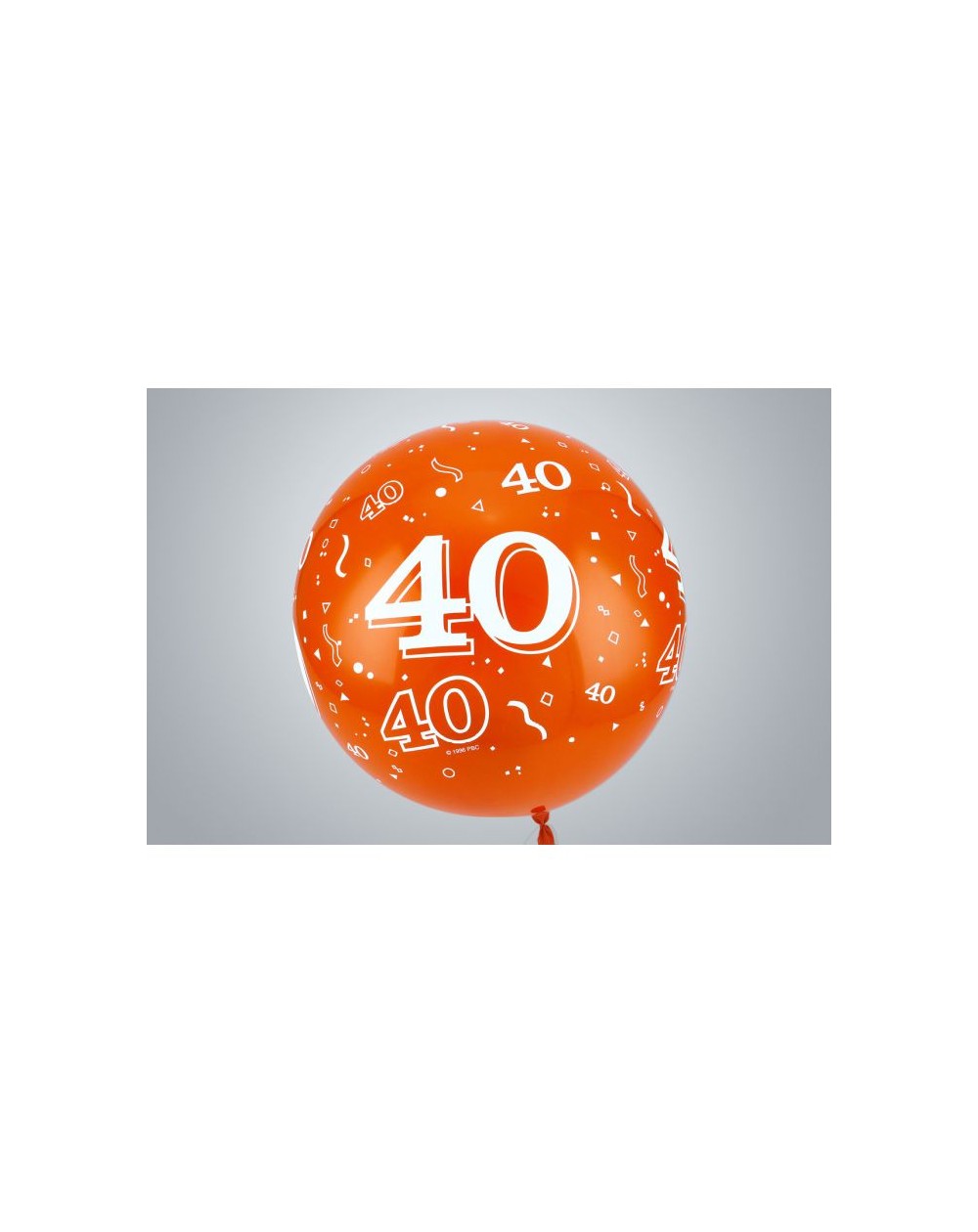 Jahreszahl "40" Riesenballon 75 cm Premium orange