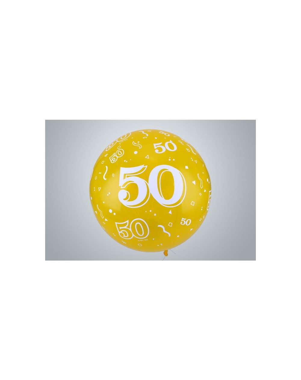 Jahreszahl "50" Riesenballon 75 cm Premium gelb