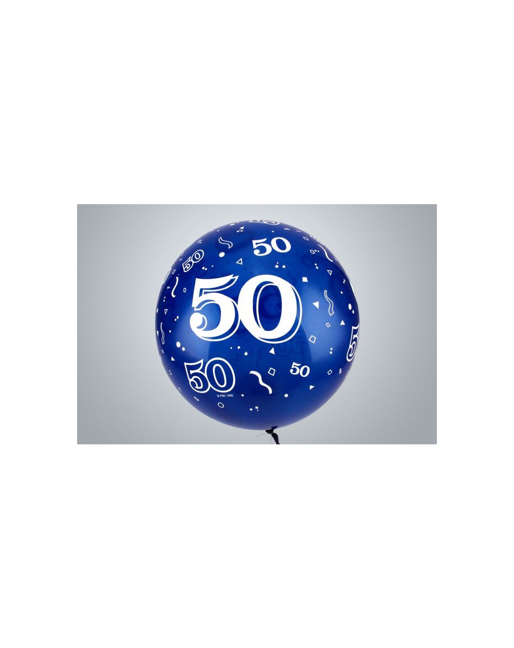 Jahreszahl "50" Riesenballon 75 cm Premium blau