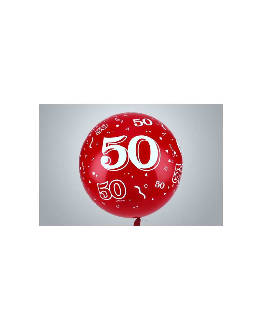 Jahreszahl "50" Riesenballon 75 cm Premium rot