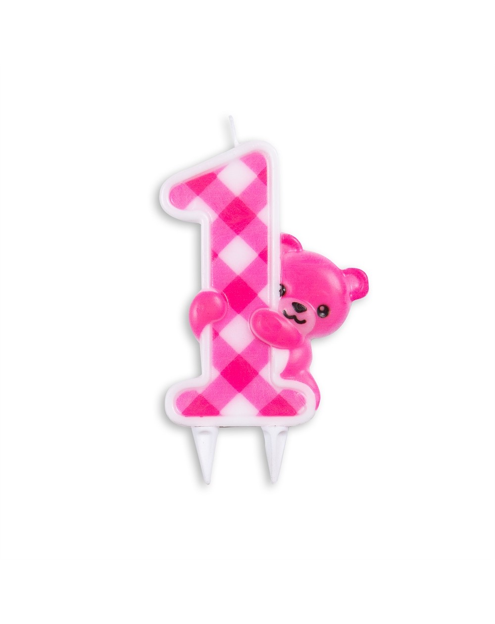Geburtstagskerze 1 mit Bär