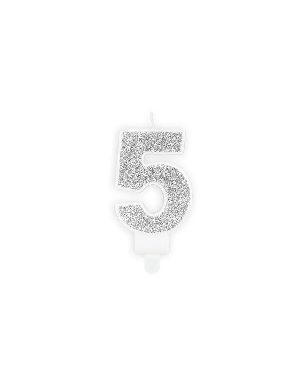 Glitzerkerze ,,5,,